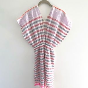 LEMLEM Double V Neck Cover Up Dress